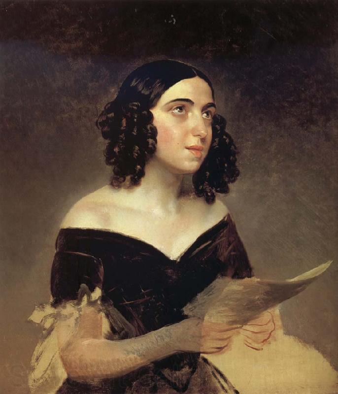 Karl Briullov Portrait of Anna Petrova